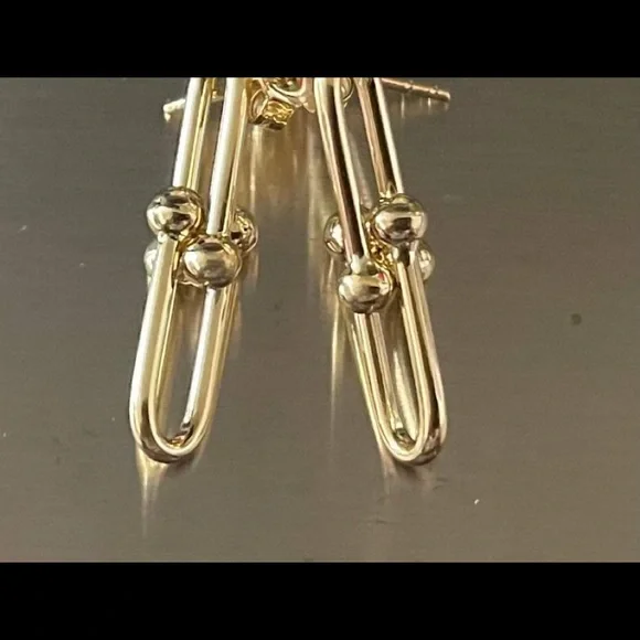 18K REAL SAUDI GOLD HARDWARE ERRING